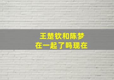 王楚钦和陈梦在一起了吗现在