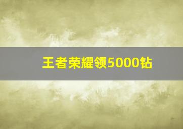 王者荣耀领5000钻