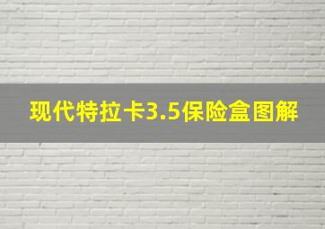 现代特拉卡3.5保险盒图解