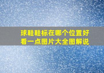 球鞋鞋标在哪个位置好看一点图片大全图解说