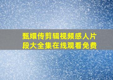 甄嬛传剪辑视频感人片段大全集在线观看免费