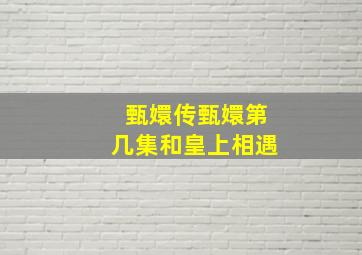 甄嬛传甄嬛第几集和皇上相遇