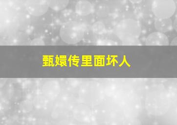 甄嬛传里面坏人