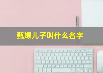 甄嬛儿子叫什么名字