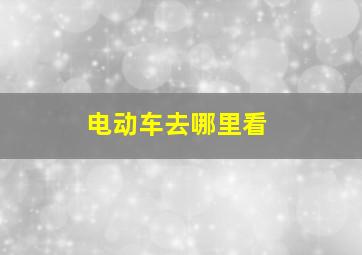 电动车去哪里看