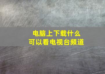 电脑上下载什么可以看电视台频道