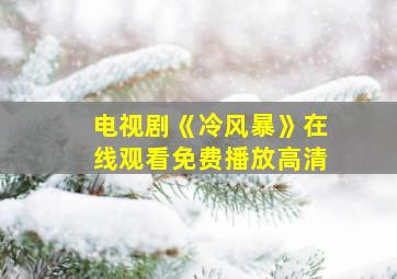 电视剧《冷风暴》在线观看免费播放高清