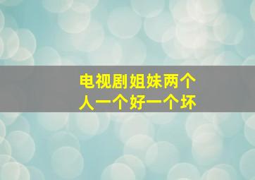 电视剧姐妹两个人一个好一个坏