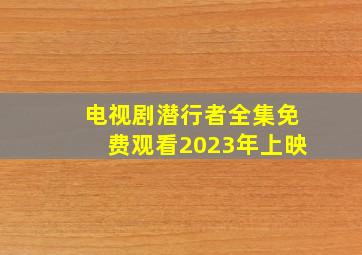 电视剧潜行者全集免费观看2023年上映