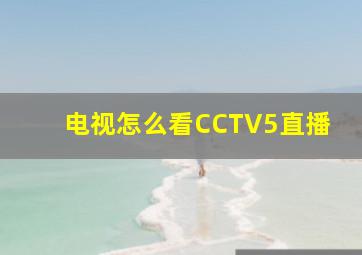 电视怎么看CCTV5直播