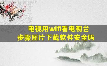 电视用wifi看电视台步骤图片下载软件安全吗