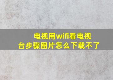 电视用wifi看电视台步骤图片怎么下载不了