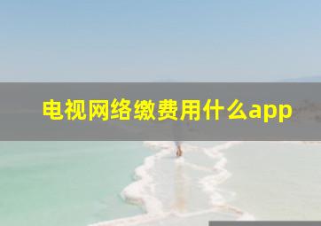 电视网络缴费用什么app