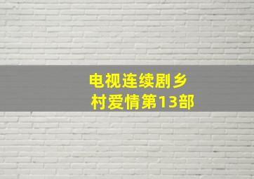 电视连续剧乡村爱情第13部