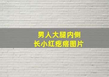 男人大腿内侧长小红疙瘩图片