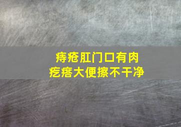 痔疮肛门口有肉疙瘩大便擦不干净