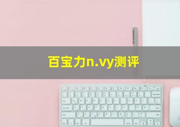 百宝力n.vy测评