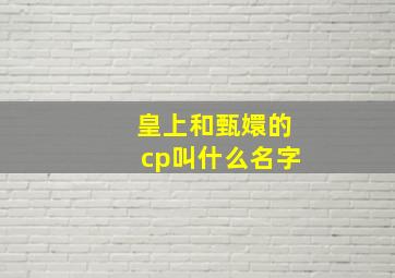 皇上和甄嬛的cp叫什么名字