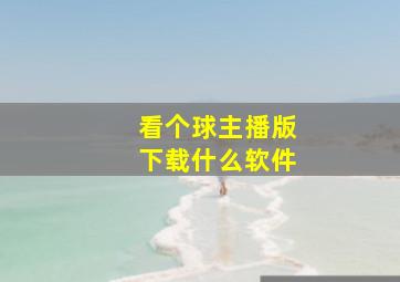 看个球主播版下载什么软件