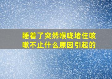 睡着了突然喉咙堵住咳嗽不止什么原因引起的