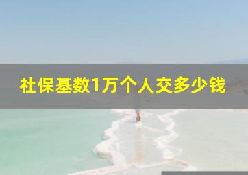 社保基数1万个人交多少钱