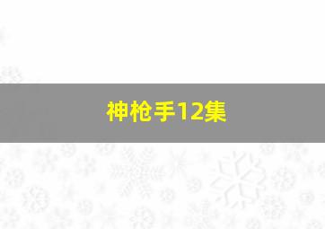 神枪手12集