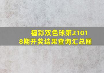 福彩双色球第21018期开奖结果查询汇总图