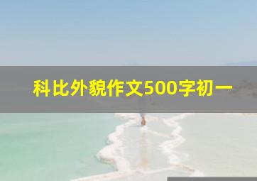 科比外貌作文500字初一