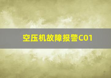 空压机故障报警C01