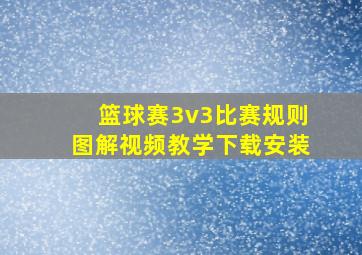 篮球赛3v3比赛规则图解视频教学下载安装