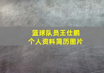 篮球队员王仕鹏个人资料简历图片