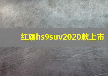 红旗hs9suv2020款上市