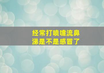 经常打喷嚏流鼻涕是不是感冒了