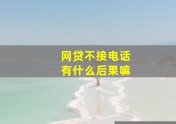 网贷不接电话有什么后果嘛