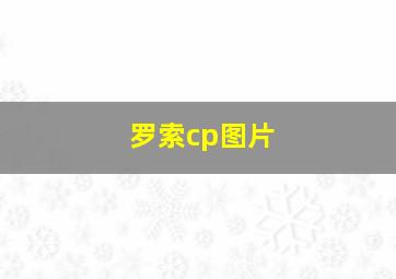 罗索cp图片