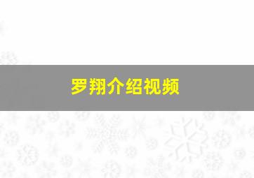 罗翔介绍视频