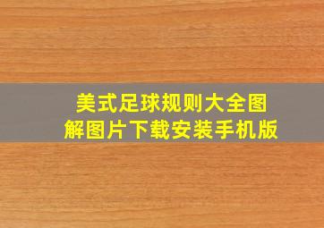 美式足球规则大全图解图片下载安装手机版