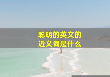 聪明的英文的近义词是什么