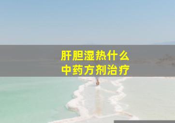 肝胆湿热什么中药方剂治疗