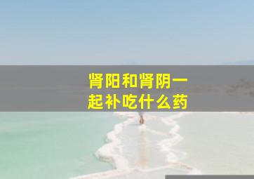 肾阳和肾阴一起补吃什么药