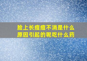 脸上长痘痘不消是什么原因引起的呢吃什么药