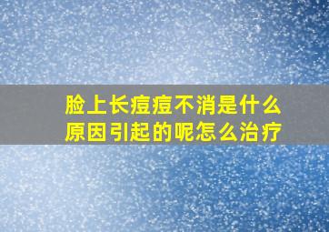 脸上长痘痘不消是什么原因引起的呢怎么治疗