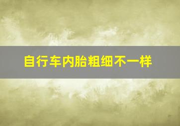 自行车内胎粗细不一样