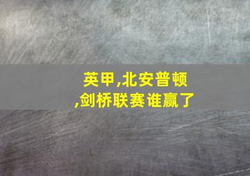 英甲,北安普顿,剑桥联赛谁赢了