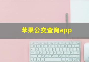 苹果公交查询app