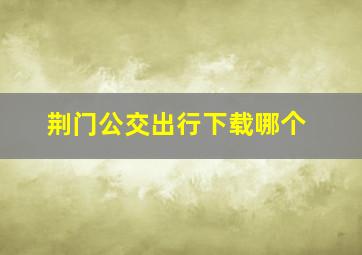 荆门公交出行下载哪个