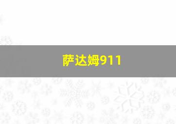 萨达姆911