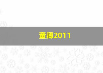 董卿2011