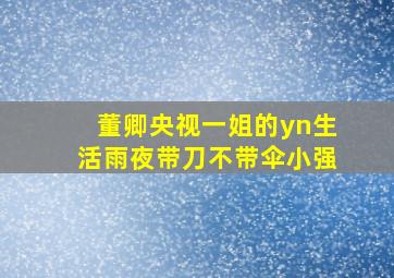 董卿央视一姐的yn生活雨夜带刀不带伞小强