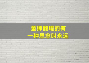 董卿翻唱的有一种思念叫永远